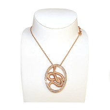 JUST CAVALLI ROSE GOLD SNAKE NECKLACE
